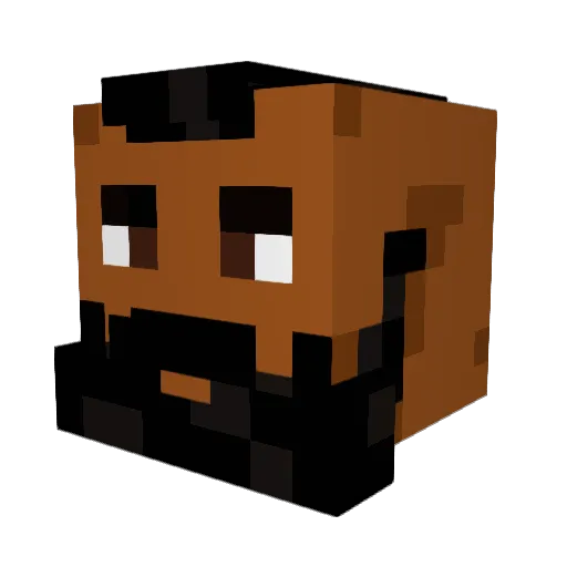 Juan_Johnson Minecraft avatar head, 3D render