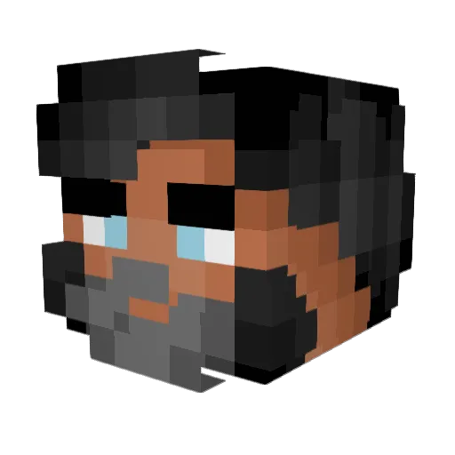 Juanch081 Minecraft avatar head, 3D render