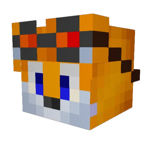 Juanch0 Minecraft avatar head, 3D render