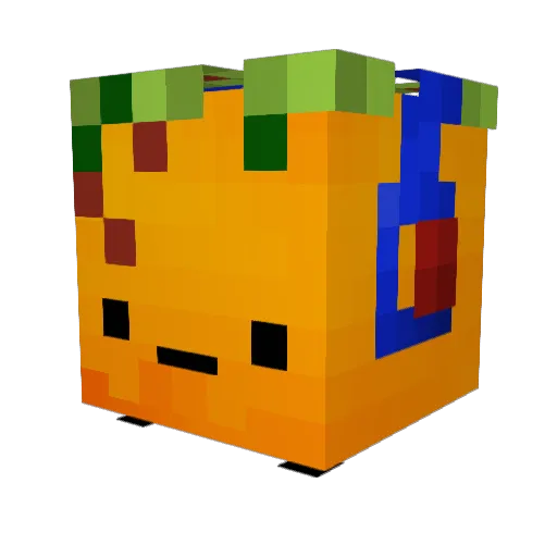 Juanchinmango Minecraft avatar head, 3D render