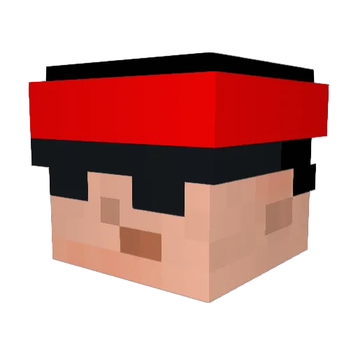 Juanchipiruli Minecraft avatar head, 3D render
