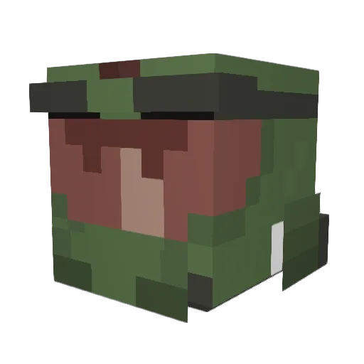 Juancito0 Minecraft avatar head, 3D render