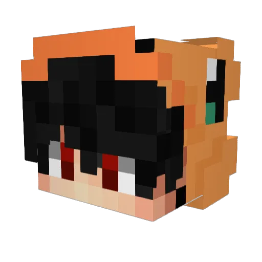 Juancs24 Minecraft avatar head, 3D render