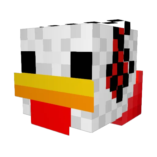 Juaner4gaa Minecraft avatar head, 3D render