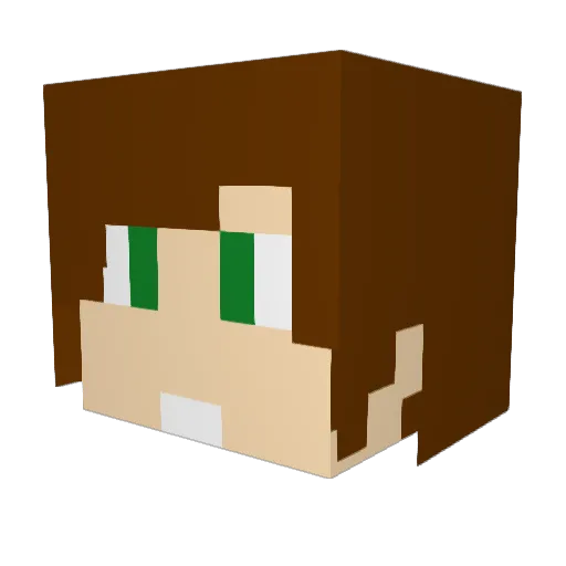 Juanes0907 Minecraft avatar head, 3D render
