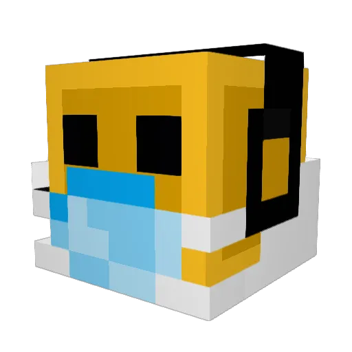 Juanfixelazulxd Minecraft avatar head, 3D render