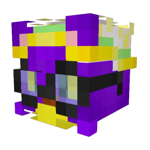 JuaniNTi Minecraft avatar head, 3D render
