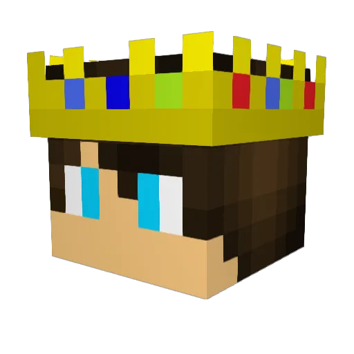 Juanichelo Minecraft avatar head, 3D render