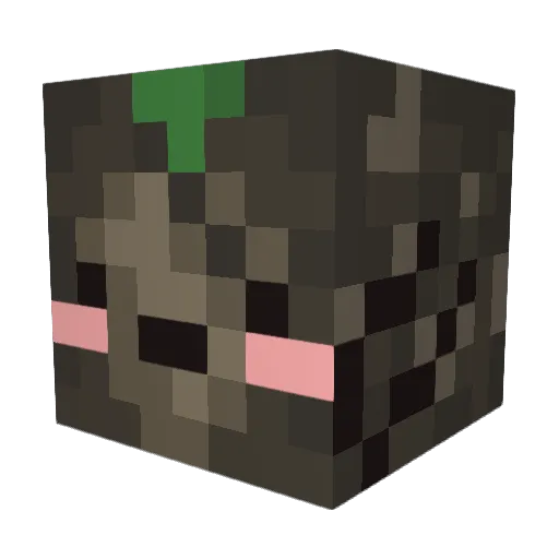 Juanimo Minecraft avatar head, 3D render