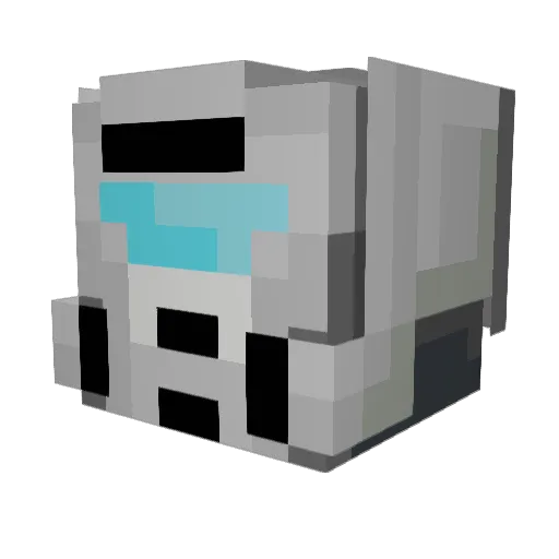 JuaninD Minecraft avatar head, 3D render