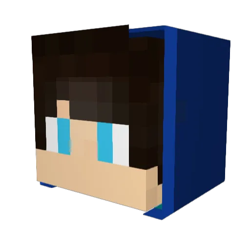 JuanitoVV Minecraft avatar head, 3D render