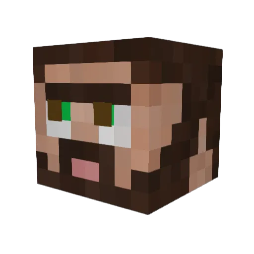 Juanitomv100 Minecraft avatar head, 3D render