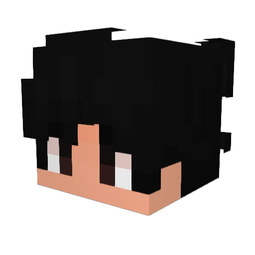 Juanixks Minecraft avatar head, 3D render