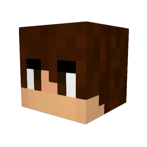 Juanmi7w7 Minecraft avatar head, 3D render
