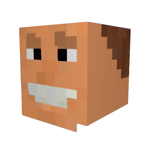 Juann_Cambagn Minecraft avatar head, 3D render