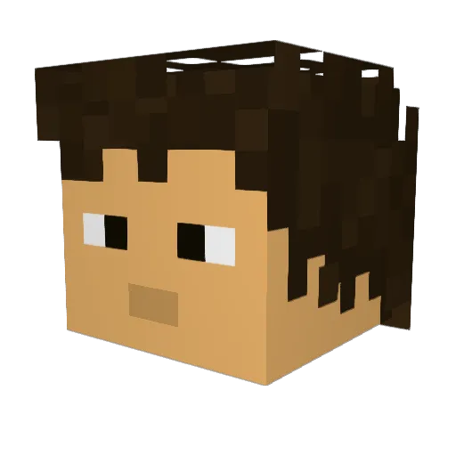 Juansd2006 Minecraft avatar head, 3D render