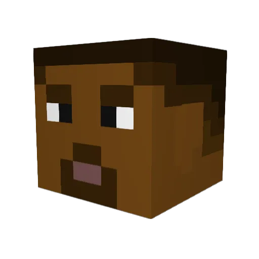 Juanserod98 Minecraft avatar head, 3D render