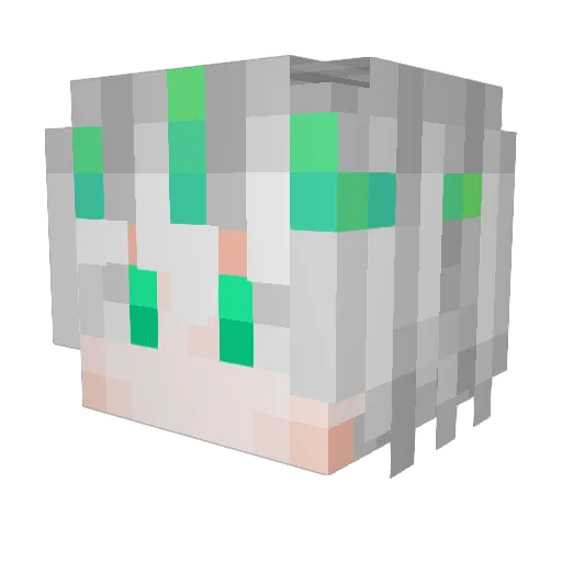 JuansitoYF Minecraft avatar head, 3D render