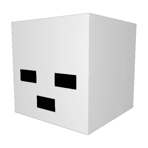 Juanyxdd Minecraft avatar head, 3D render