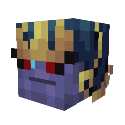 Juanzerker Minecraft avatar head, 3D render