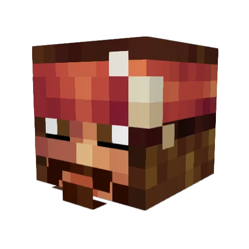 Juarezzz Minecraft avatar head, 3D render