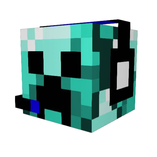 Juarz17 Minecraft avatar head, 3D render
