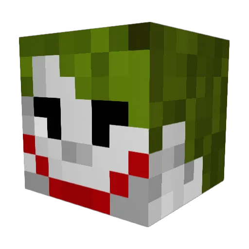 JubaZika Minecraft avatar head, 3D render
