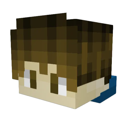 Jubbs22 Minecraft avatar head, 3D render