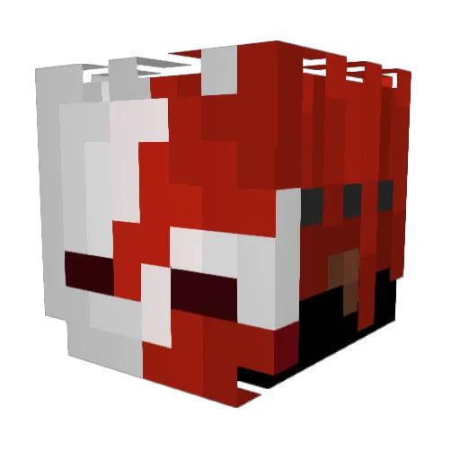Jubei087 Minecraft avatar head, 3D render