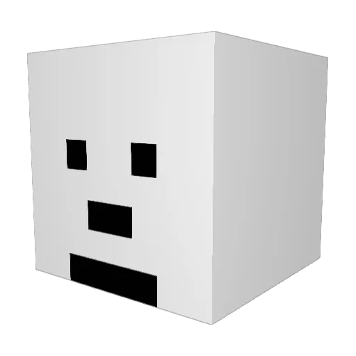 Jubicor Minecraft avatar head, 3D render