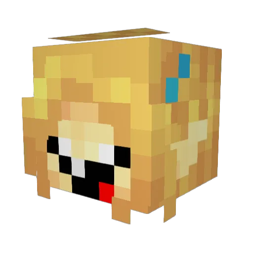 Jubilos13 Minecraft avatar head, 3D render