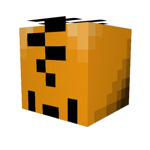 Jubir Minecraft avatar head, 3D render