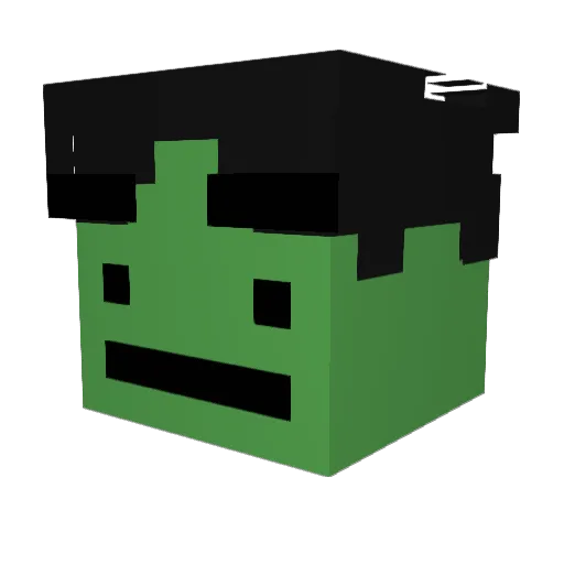 JubiraGG Minecraft avatar head, 3D render