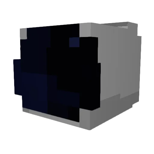 Jucabell Minecraft avatar head, 3D render