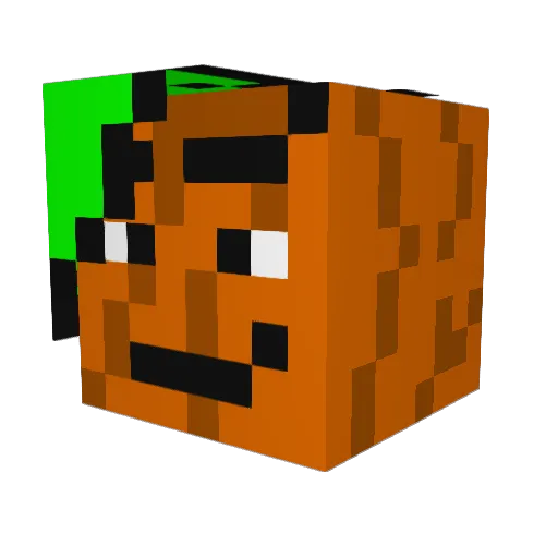 JucedUp Minecraft avatar head, 3D render