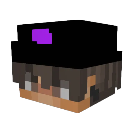 Jucegy Minecraft avatar head, 3D render