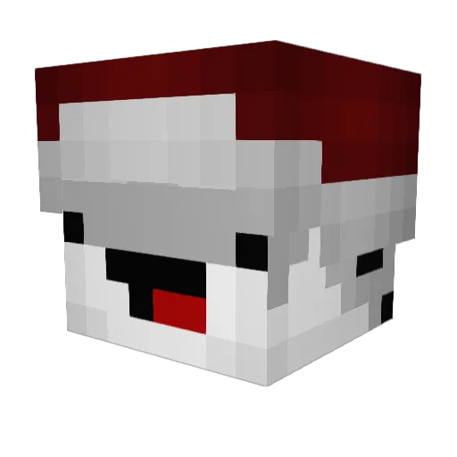 Juckt Minecraft avatar head, 3D render