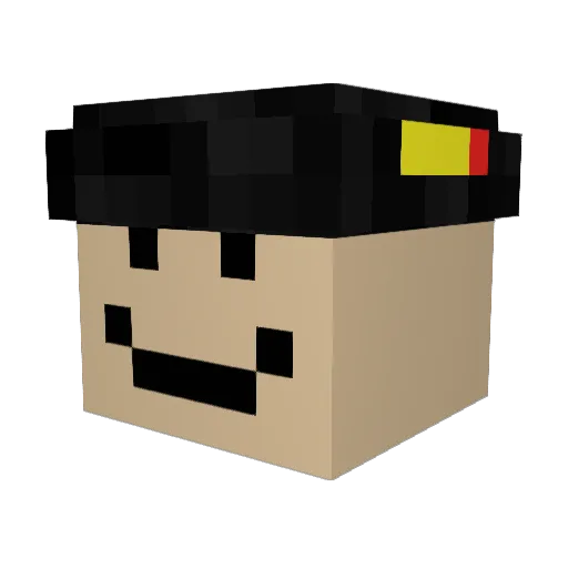 Jud20 Minecraft avatar head, 3D render