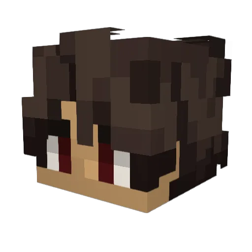 JudahGamesYT Minecraft avatar head, 3D render