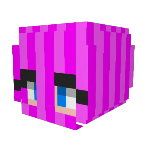 Judaical Minecraft avatar head, 3D render