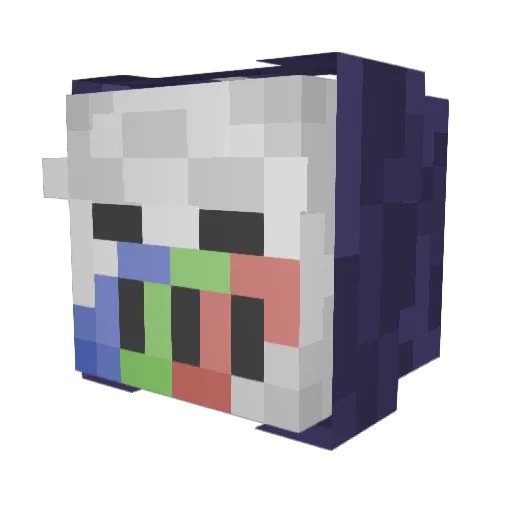 Juddlicious Minecraft avatar head, 3D render