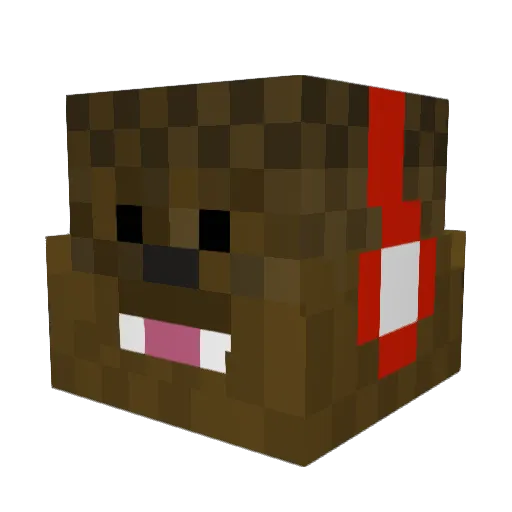 JuddplaysMC Minecraft avatar head, 3D render