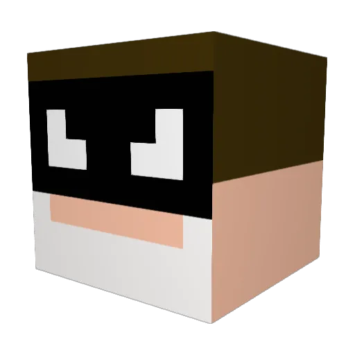 JuddyDND Minecraft avatar head, 3D render