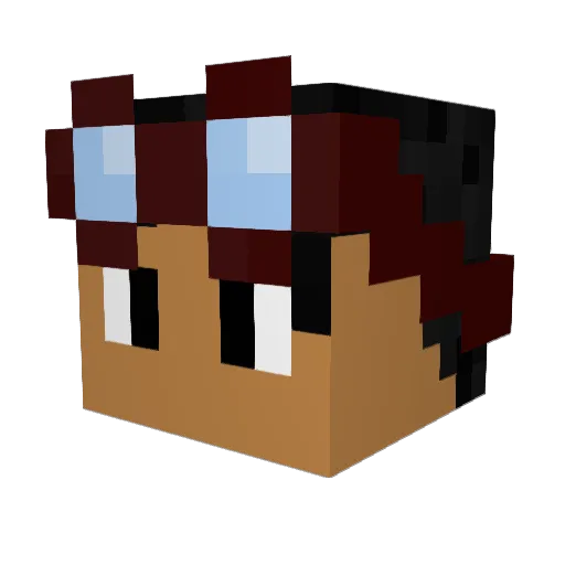 Jude54 Minecraft avatar head, 3D render