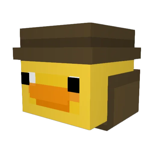 JudeApollo Minecraft avatar head, 3D render