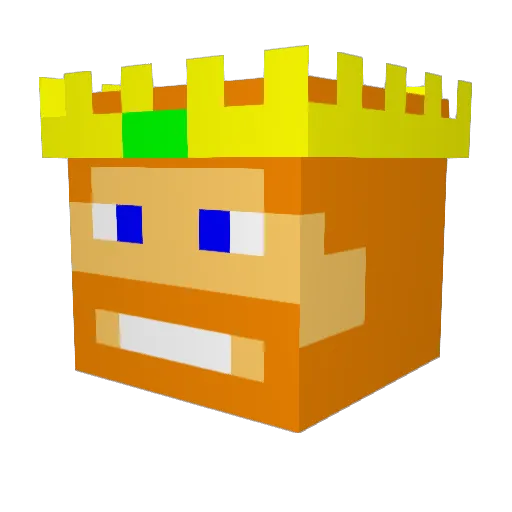 JudeCrafter12 Minecraft avatar head, 3D render