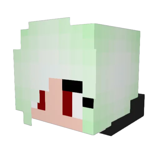 JudeGames Minecraft avatar head, 3D render