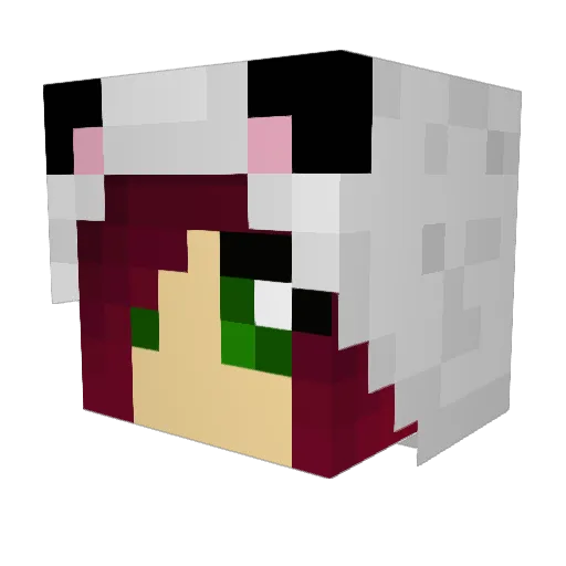 JudeNassar Minecraft avatar head, 3D render