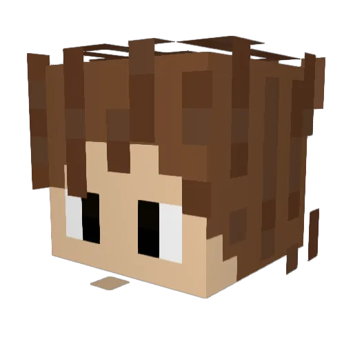 Jude_The_Dude136 Minecraft avatar head, 3D render