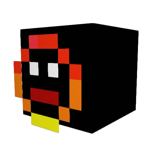 Judeabug16 Minecraft avatar head, 3D render
